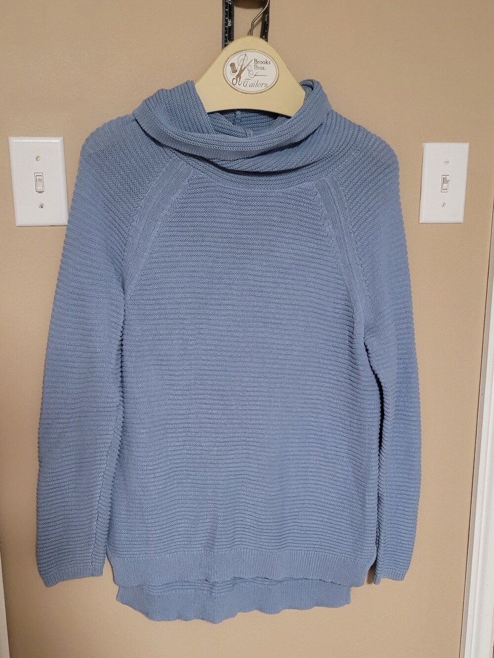 Kenneth Cole Dusty Blue Cowl-Neck Sweater